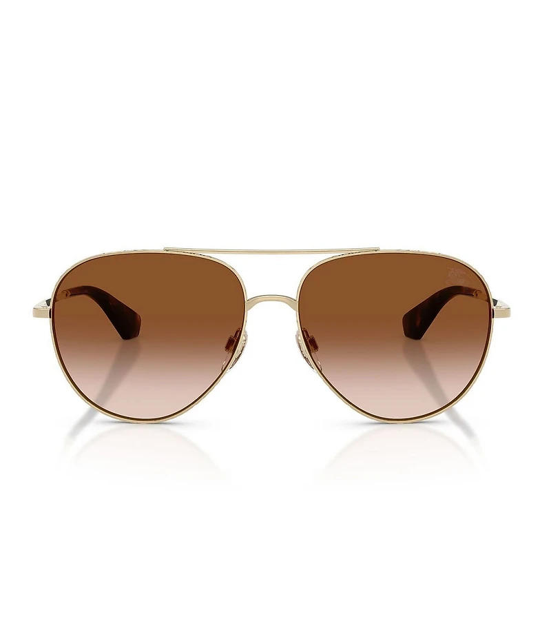 Burberry Unisex BE3172 59mm Pilot Sunglasses