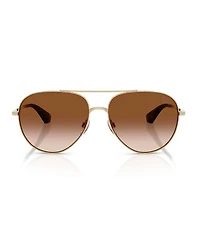 Burberry Unisex BE3172 59mm Pilot Sunglasses