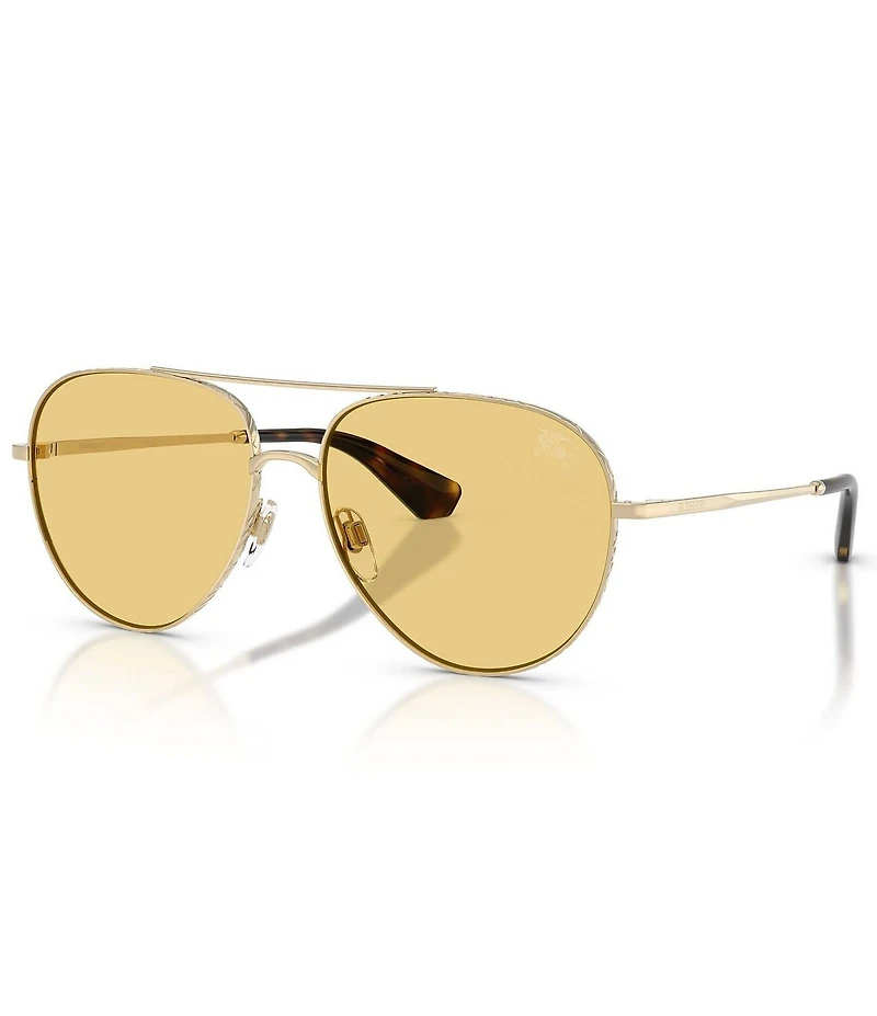 Burberry Unisex BE3172 59mm Pilot Sunglasses