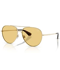 Burberry Unisex BE3172 59mm Pilot Sunglasses