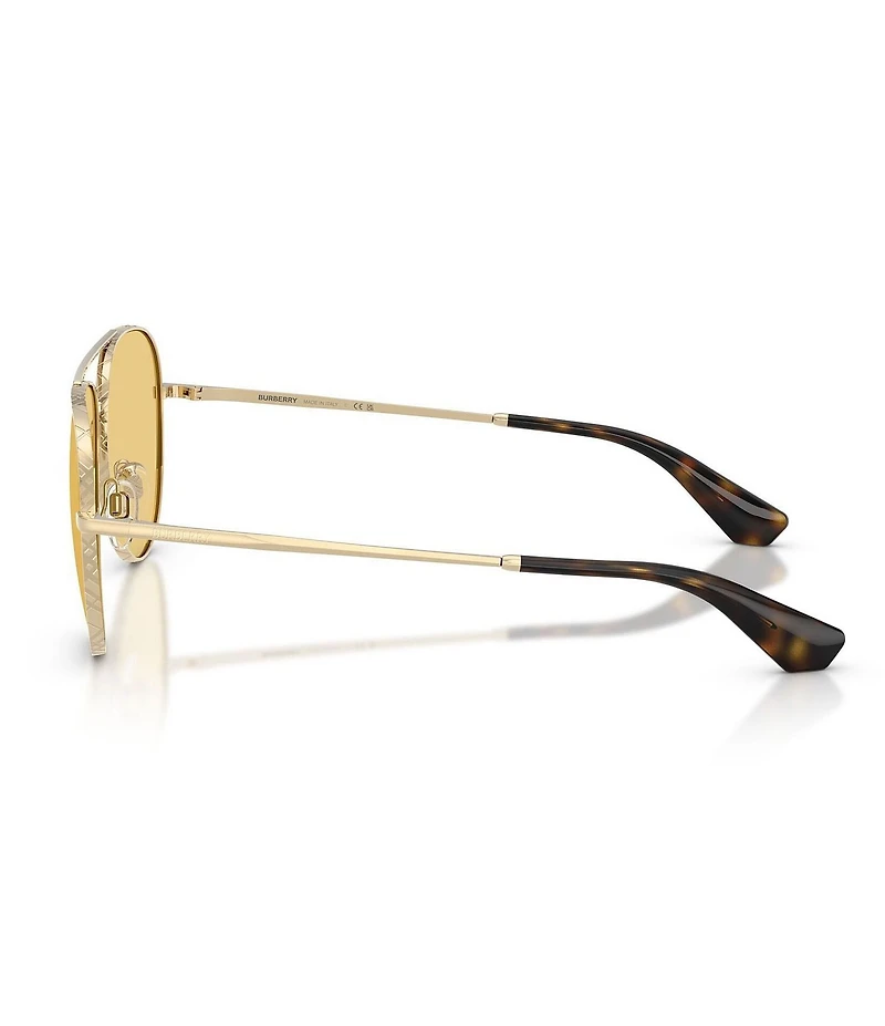 Burberry Unisex BE3172 59mm Pilot Sunglasses