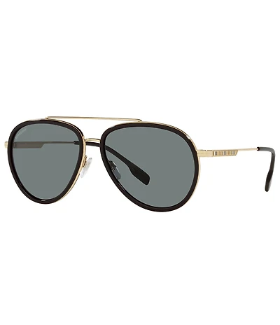 Burberry Men's BE3125 Oliver 59mm Pilot Sunglasses