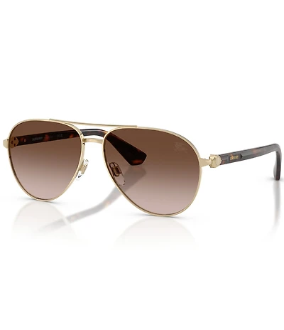 Burberry Men's BE3167 59mm Aviator Sunglasses