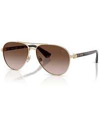 Burberry Men's BE3167 59mm Aviator Sunglasses