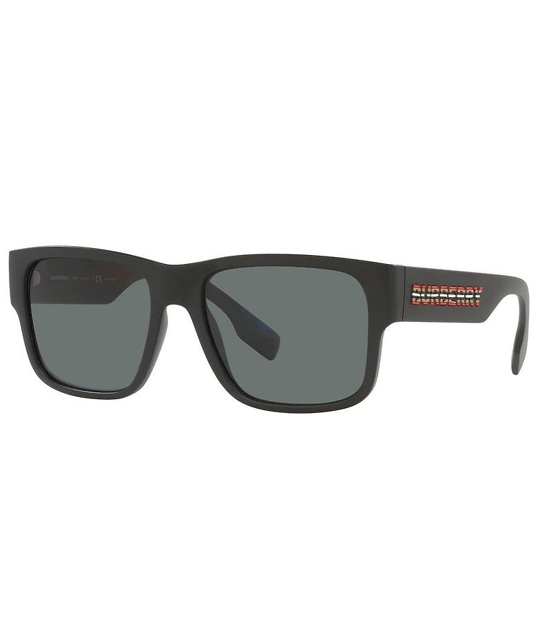 Burberry Men's BE4358 Knight 57mm Polarized Square Sunglasses