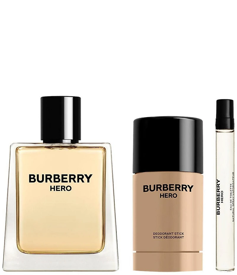 Burberry Men's Hero Eau de Toilette Deodorant Trio Gift Set