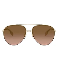 Burberry Top Bar Pilot Aviator Sunglasses
