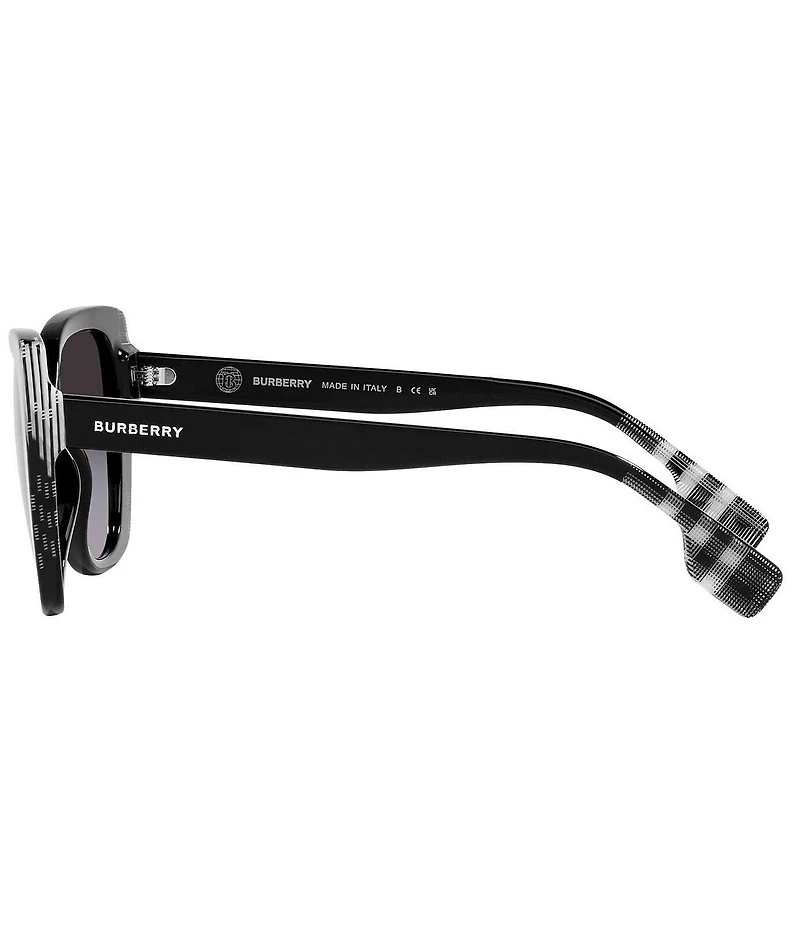 Burberry Women's BE4393 54mm Plaid Cat Eye Sunglasses