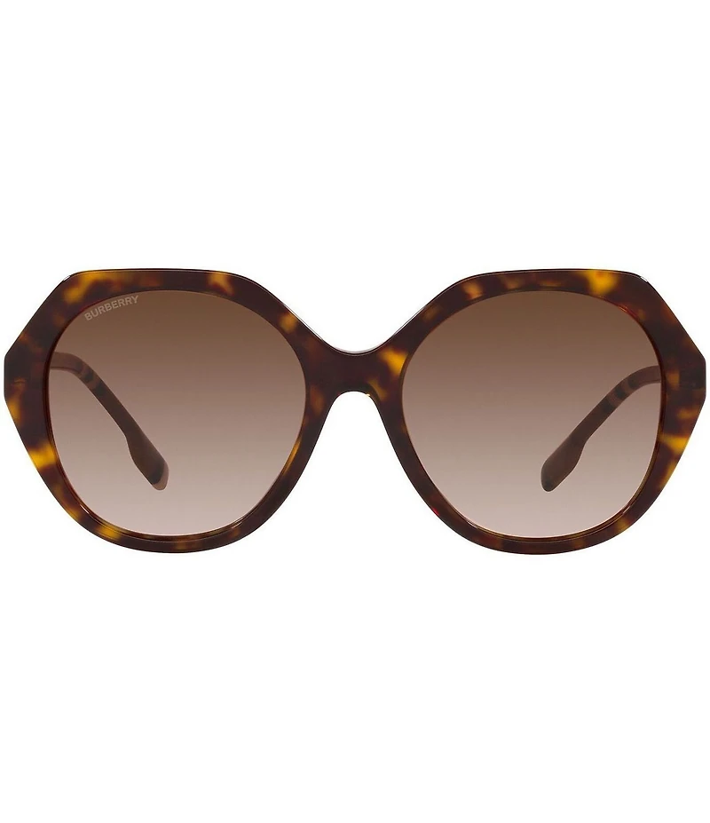 Burberry Women's Omen's 55mm Tortoise Geometric Sunglasses