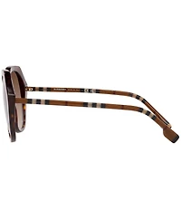 Burberry Women's Omen's 55mm Tortoise Geometric Sunglasses