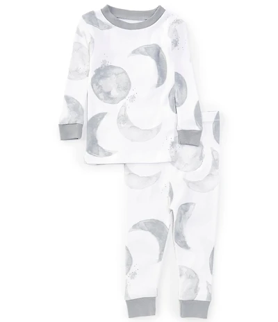 Burt's Bees Baby Long Sleeve Hello Moon Pajama Top & Matching Pajama Pant Set