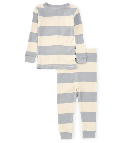 Burt's Bees Baby Long Sleeve Striped Pajama Top & Matching Pajama Pant Set