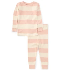 Burt's Bees Baby Long Sleeve Striped Pajama Top & Matching Pajama Pant Set