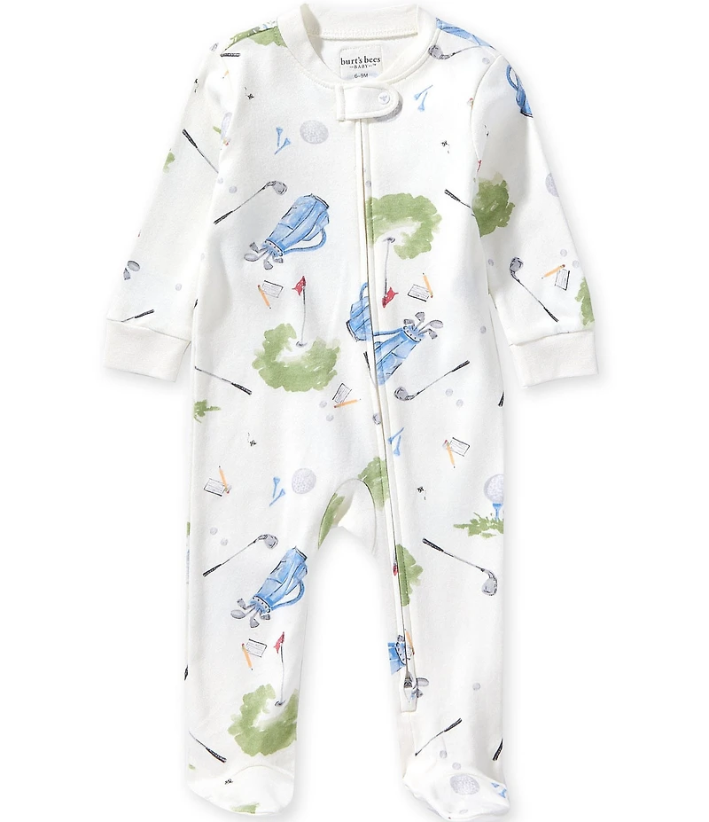Burt's Bees Baby Boys Organic Cotton Golf Footed Coverall