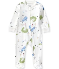 Burt's Bees Baby Boys Organic Cotton Golf Footed Coverall