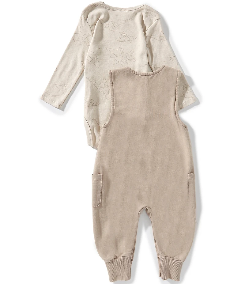 Burt's Bees Baby Boy Organic Cotton Origami Dino's Jumpsuit Set