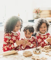 Burt's Bees Baby Boys Christmas Gingerbread Man/Mixed-Media Printed Pajama T-Shirt & Matching Pajama Pants Set