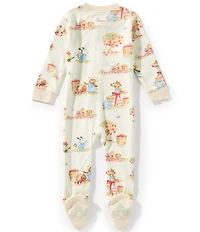 Burt's Bees Baby Boys Long-Sleeve Orchard Printed Footed Coverall