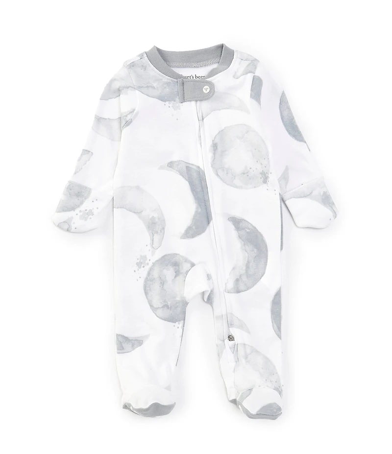 Burt's Bees Baby Boys Long-Sleeve Hello Moon Footie Coverall