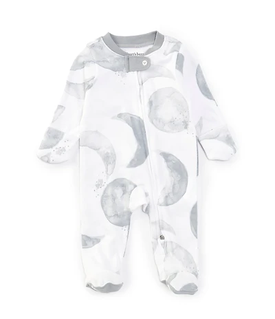 Burt's Bees Baby Boys Long-Sleeve Hello Moon Footed Coverall