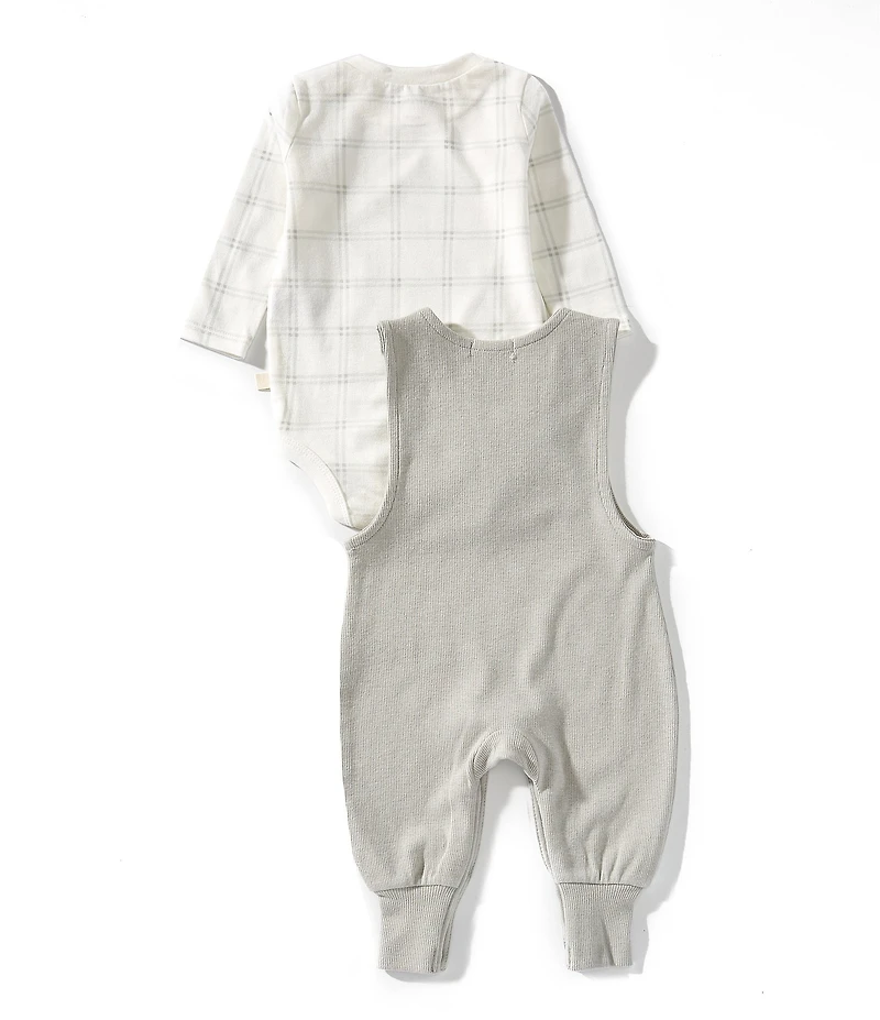 Burt's Bees Baby Boys Plaid Jumpsuit & Bodysuit Set