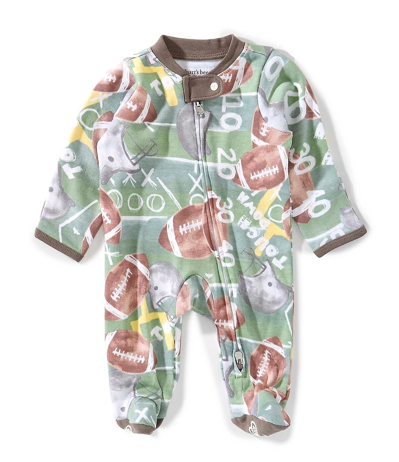 Burt's Bees Baby Boys Organic Cotton Touchdown Footie Sleeper