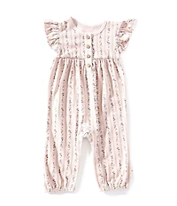 Burt's Bees Baby Girls Farmhouse Floral Jumpsuit