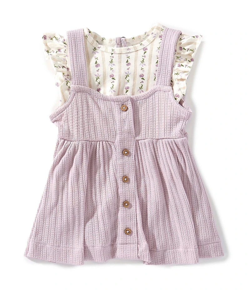 Burt's Bees Baby Girls Farmhouse Floral T-Shirt & Dress Set