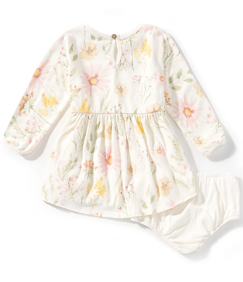 Burt's Bees Baby Girls Long Sleeve Wildflower Dress
