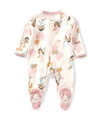 Burt's Bees Baby Girls Organic Cotton Fairy Garden Footie Sleeper