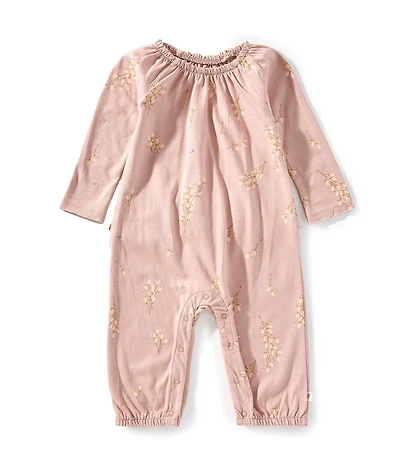 Burt's Bees Baby Girls Organic Cotton Floral Budding Beauty Jumpsuit