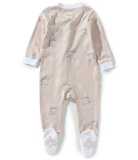 Burt's Bees Baby Girls Organic Cotton Ice Skates Footed Sleep & Play