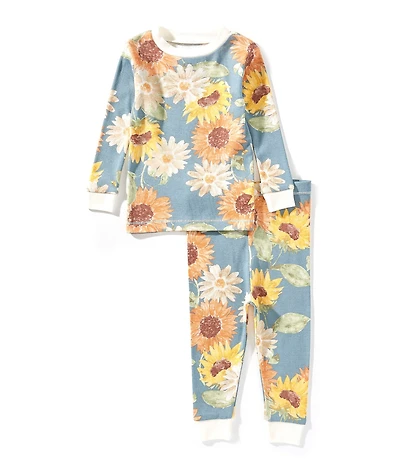 Burt's Bees Baby Girls Organic Cotton Sunflowers Pajamas 2-Piece Set