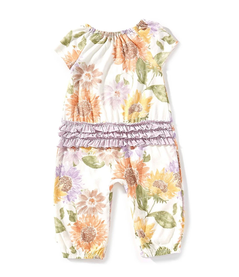 Burt's Bees Baby Girls Sweet Sunflowers Jumpsuit
