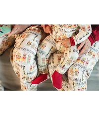 Burt's Bees Baby Long-Sleeve Christmas Caroler's Pajama T-Shirt & Matching Pajama Pants Set