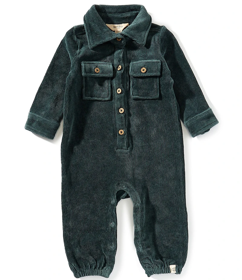 Burt's Bees Baby Long-Sleeve Corduroy Utility Jumpsuit