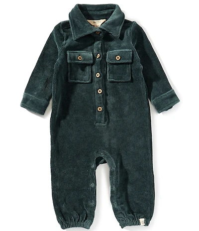 Burt's Bees Baby Long-Sleeve Corduroy Utility Jumpsuit