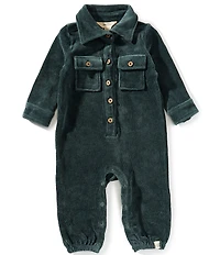 Burt's Bees Baby Long-Sleeve Corduroy Utility Jumpsuit