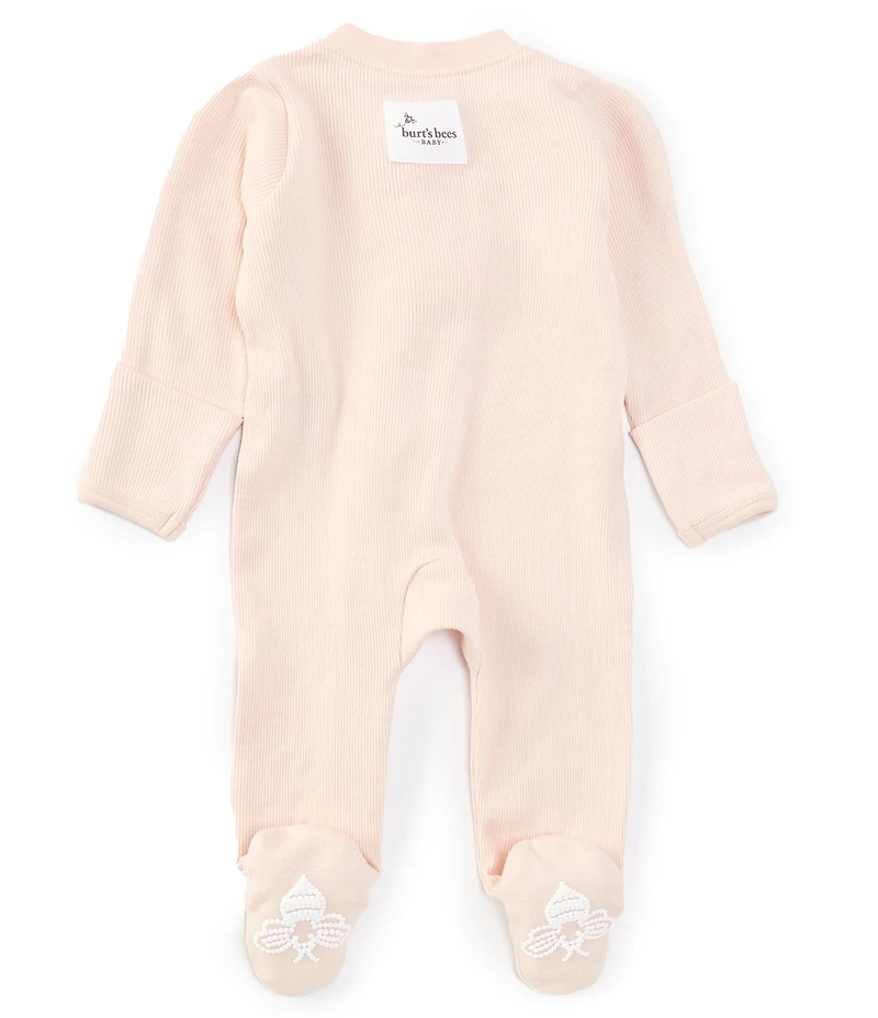 Burt's Bees Baby Long-Sleeve Solid Footed Coverall