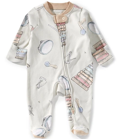Burt's Bees Baby Long Sleeves Making Music Sleep & Play Footie