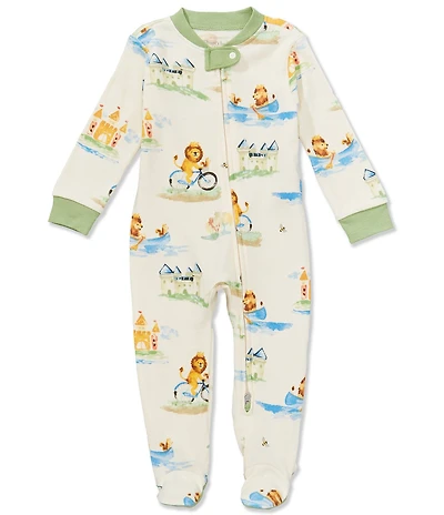 Burt's Bees Baby Organic Cotton Long Sleeve Lion Life Sleep & Play Footie