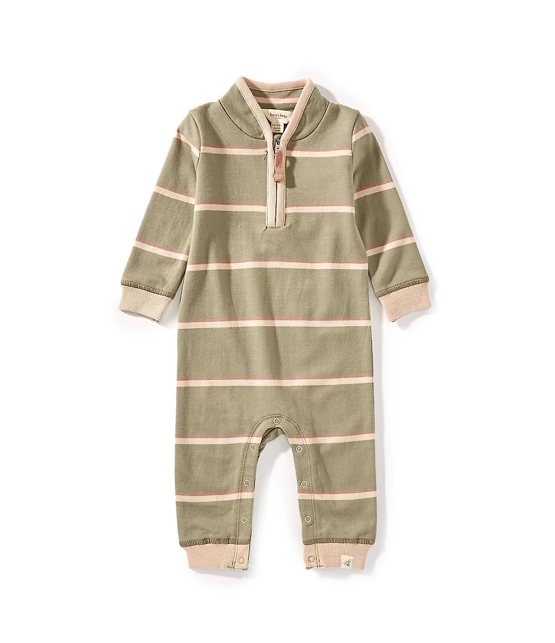 Burt's Bees Baby Organic Cotton Long Sleeve Holland Stripe Jumpsuit