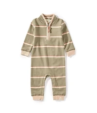 Burt's Bees Baby Organic Cotton Long Sleeve Holland Stripe Jumpsuit