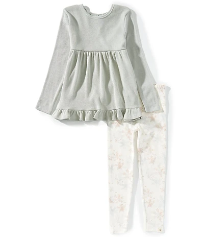 Burt's Bees Little Girls Organic Cotton Tunic & Snowflake Flurries Legging Set