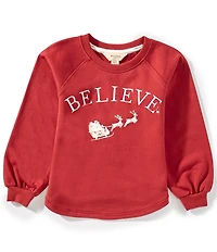 Burt's Bees Little Kids Organic Cotton Believe Sweatshirt