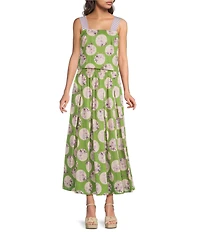 Buru Coordinating Dot Printed Maxi Skirt