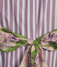 Buru Donna A-Line Striped Day Midi Dress