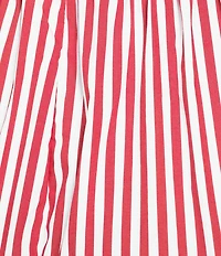 Buru Everyday Stripe Print Elastic Waistband Coordinating Shorts
