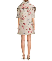 Buru Jacquard Tailored Car Coat