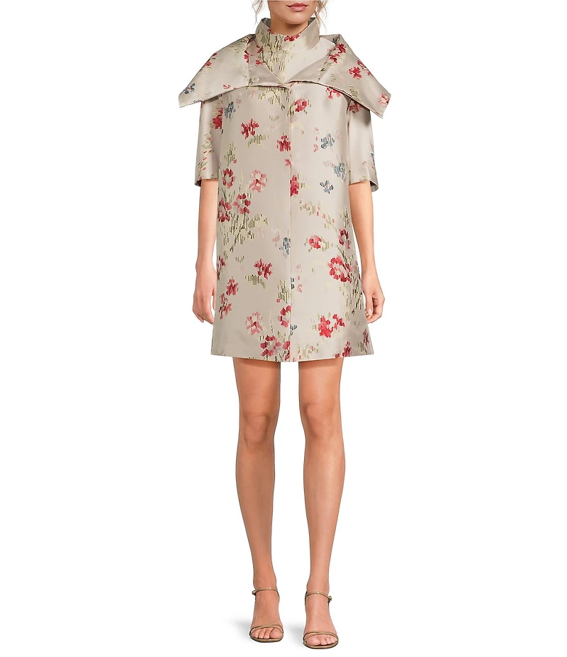 Buru Jacquard Tailored Car Coat